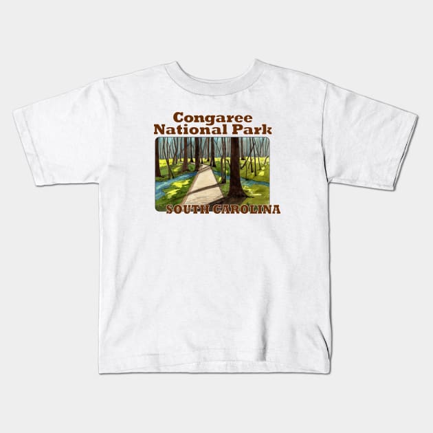 Congaree National Park, South Carolina Kids T-Shirt by MMcBuck